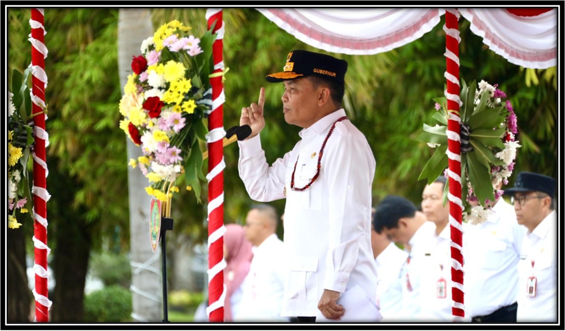 Gubernur Beri Arahan Terkait Program Proritas Huma Betang pada Apel Gabungan Lingkup Pemprov Kalteng
