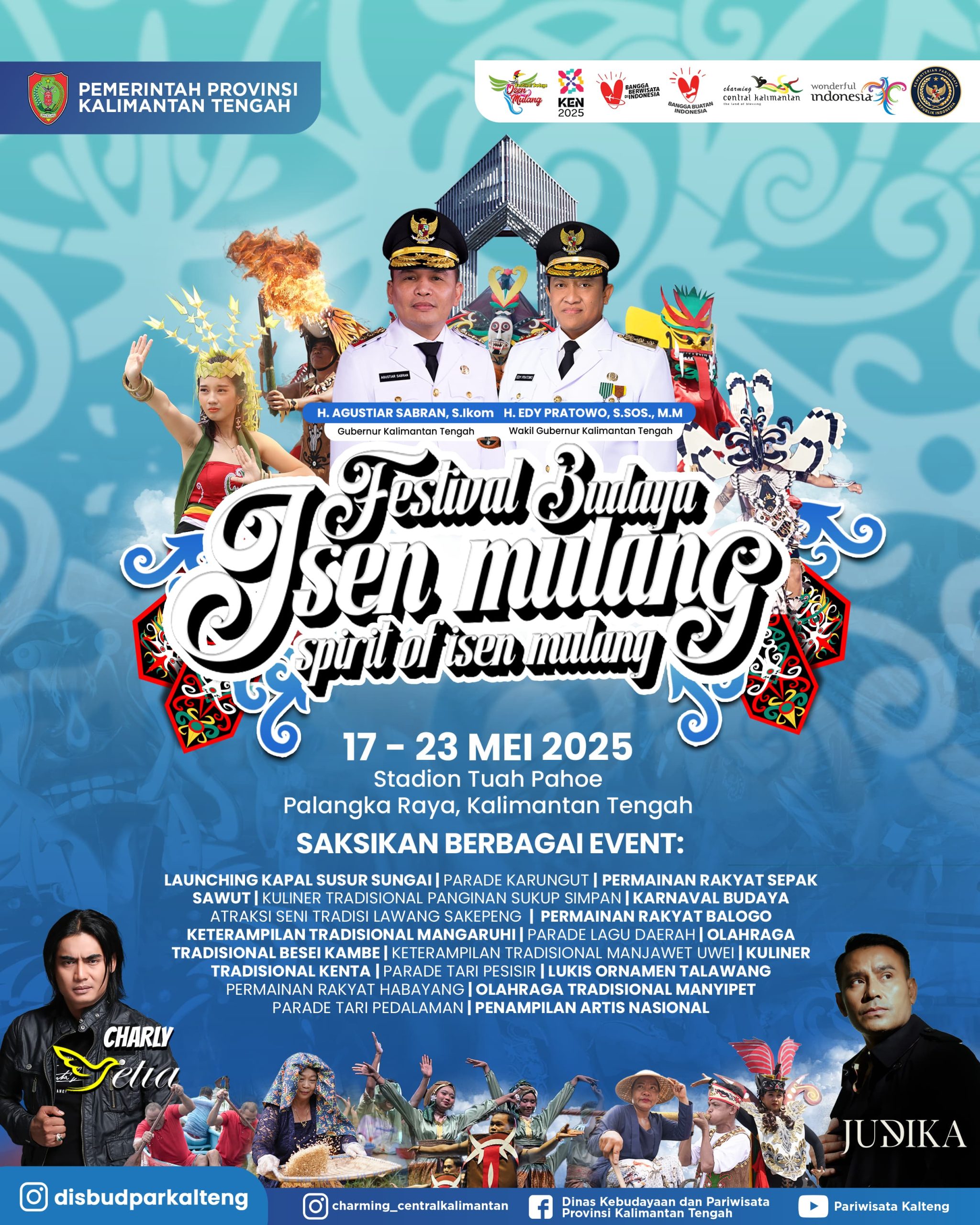 Kalimantan Tengah Persembahkan Festival Budaya Isen Mulang (FBIM) Tahun 2025